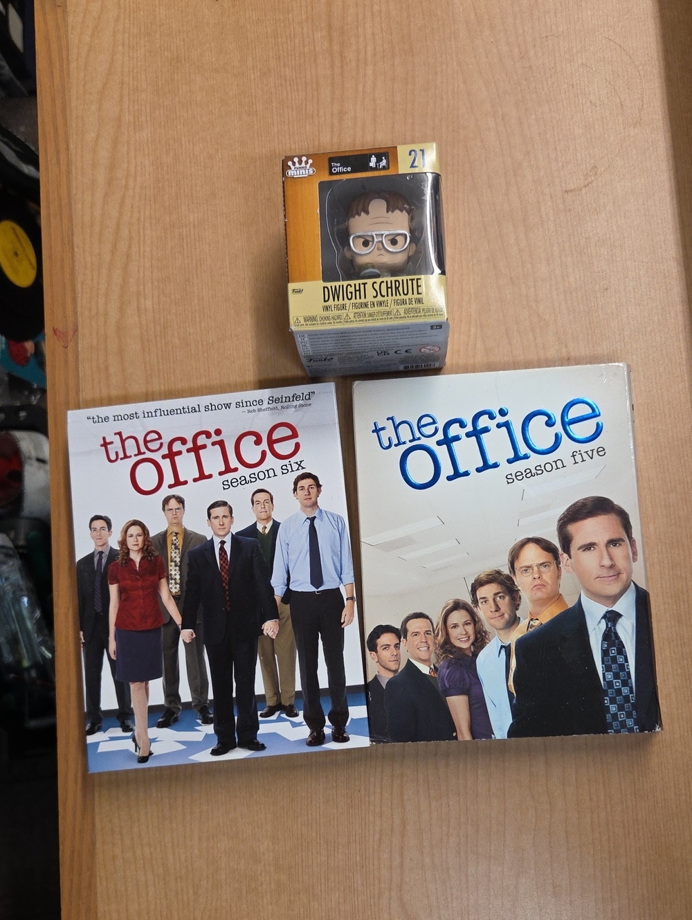 The Office Season 5 And 6 Dvd's, Dwight Schrute Figure